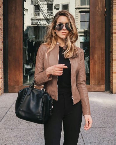 GR Winter Leather Jacket in Modern Style for Women | Perfect for Winter