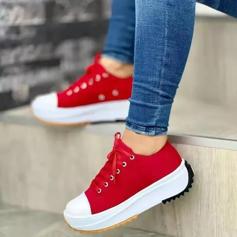 GR | Canvas Sneakers Casual Lace-up Shoes