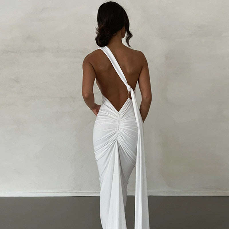 Backless long dress