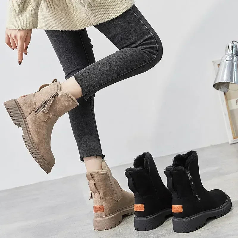 GR | Women's snow boots with plush lining