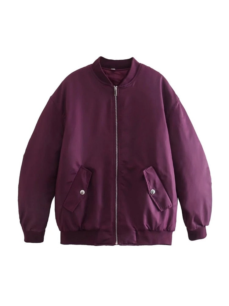 GR Women's Jackets | Women's Jackets with Pockets: Stand-up Collar Outerwear
