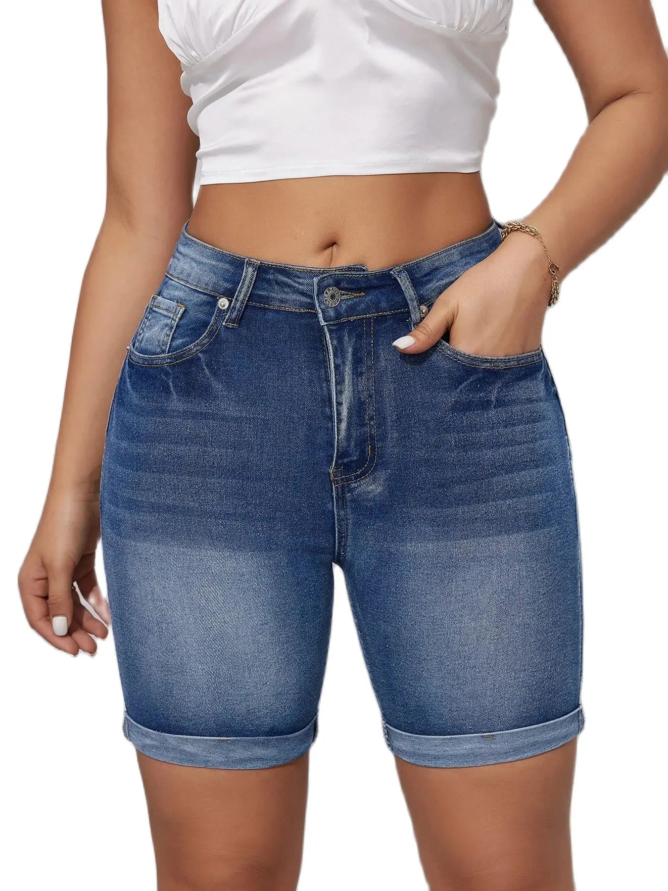 GR | Waist Denim Shorts