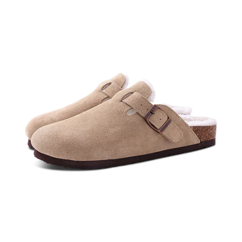 GR | Women's mules – non-slip warm winter slippers