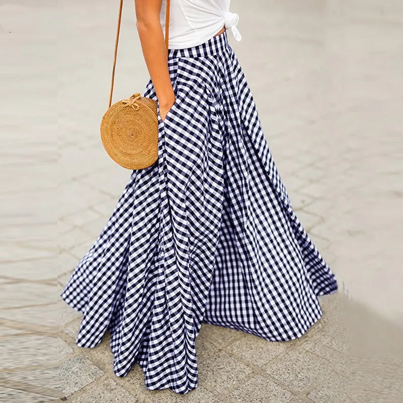GR | Maxi skirt with high waist