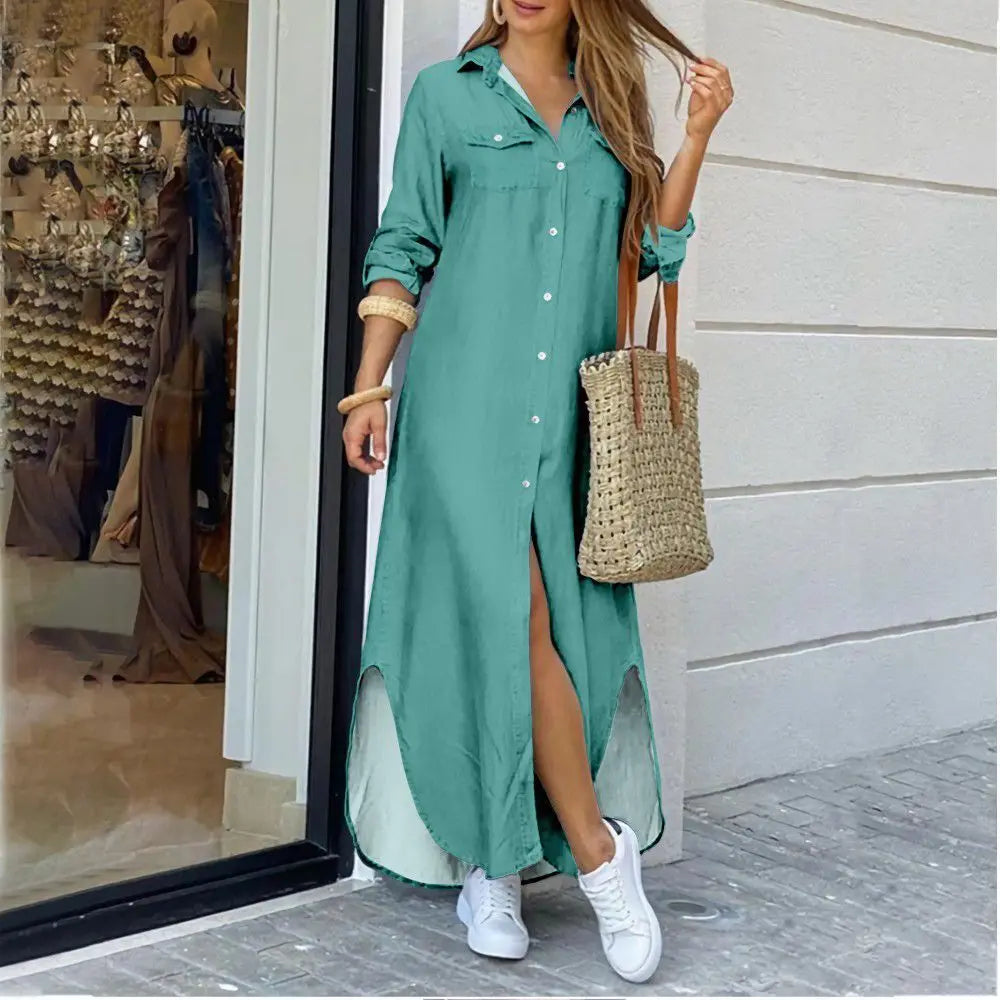 GR | Long casual shirt dress