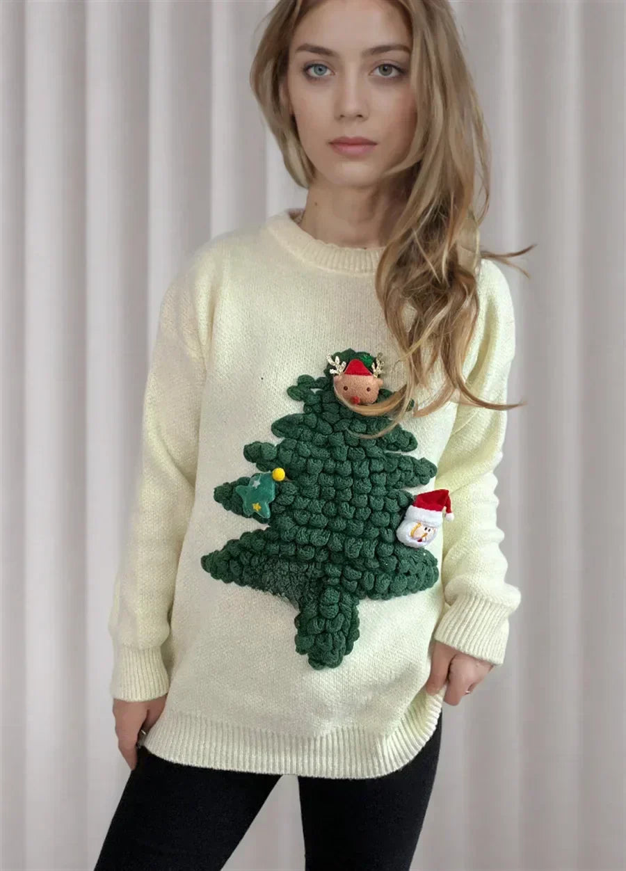 GR - Ugly Christmas sweater - Hyggelig trøje with 3D details and juletema 