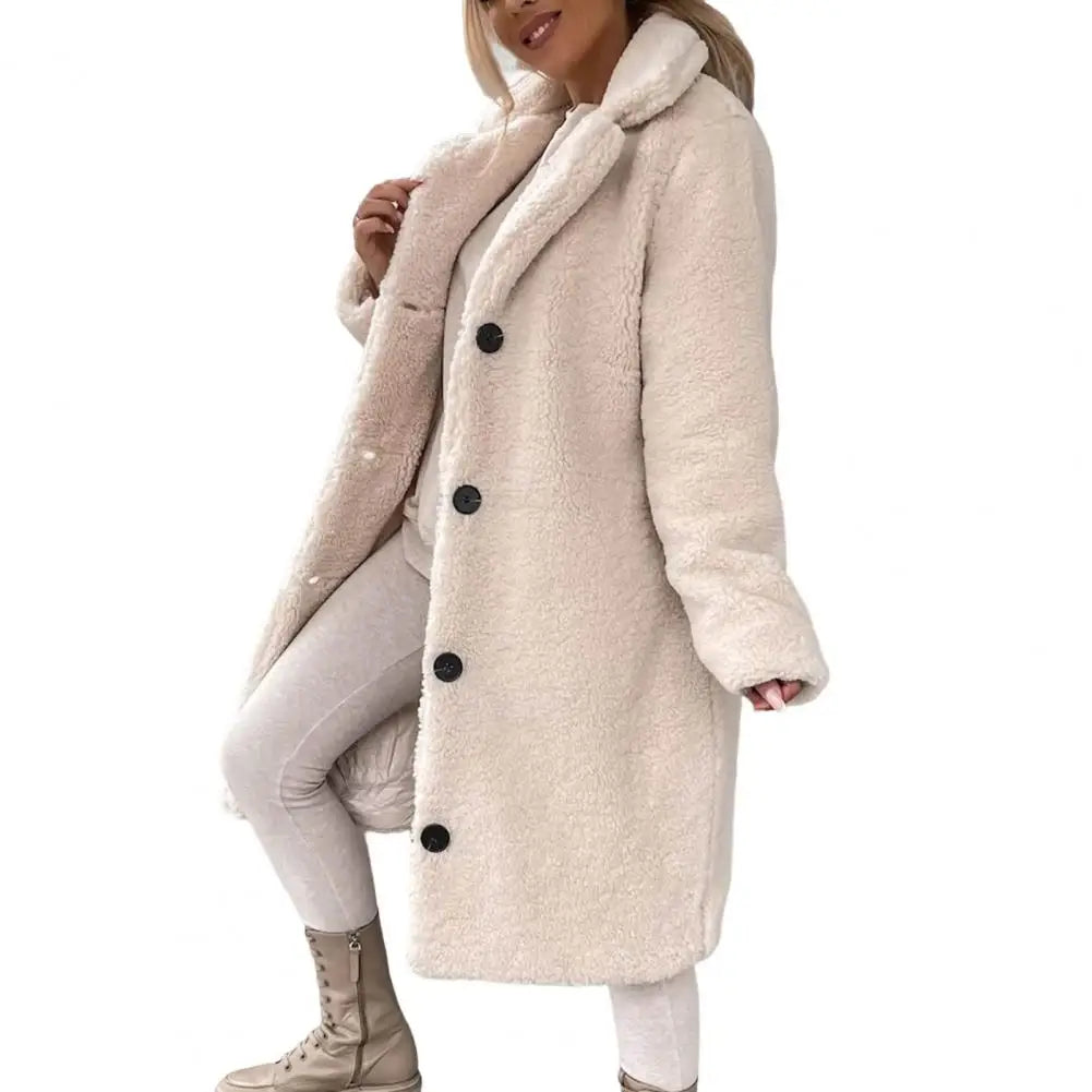 Plush overcoat