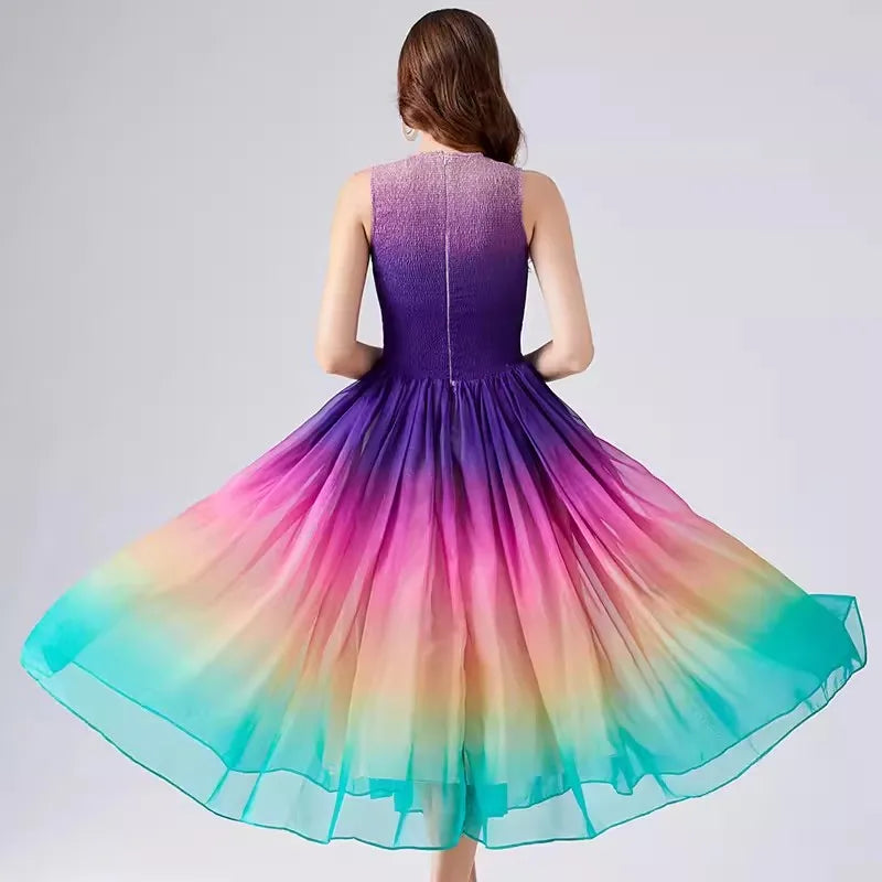 GR | Golden Hour Harmony Midi Kleid
