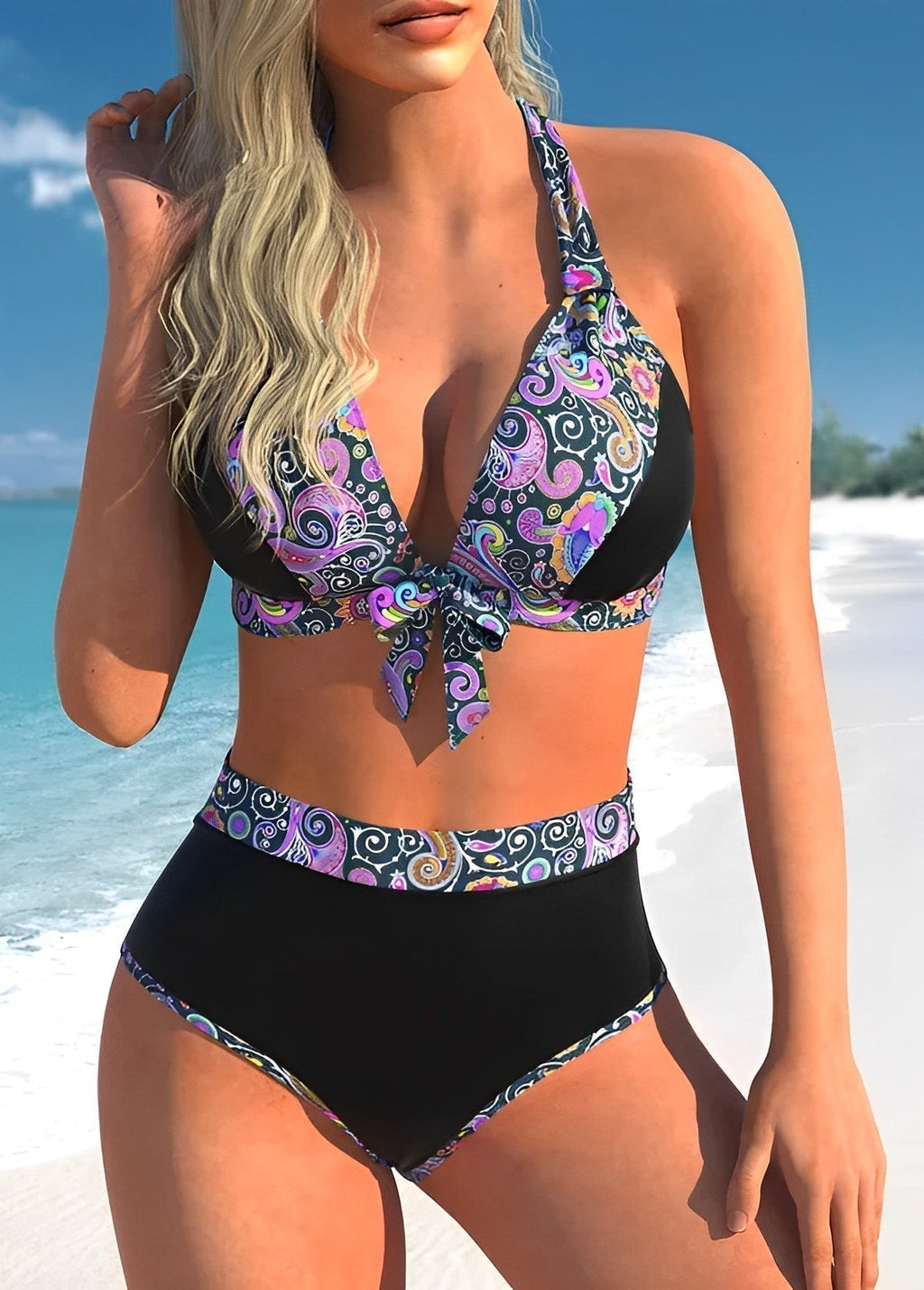 GR | Bikini with Mandala Print