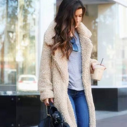 GR Hidden Pocket Teddy Coat