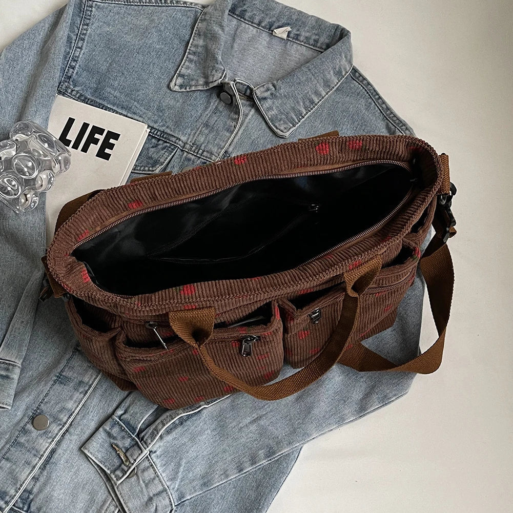 GR | Strawberry Corduroy Bag