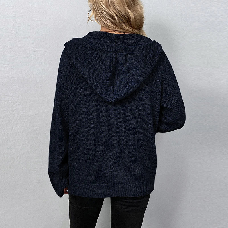GR | Bequemer Hooded Cardigan
