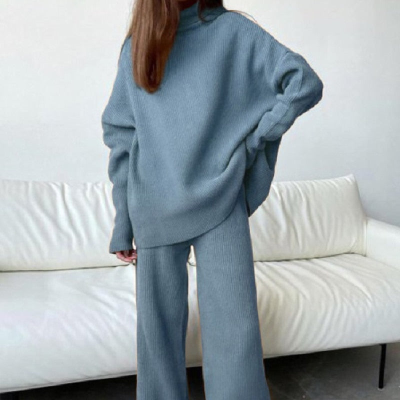 GR | 3-piece knitted loungewear set - stylish women's loungewear