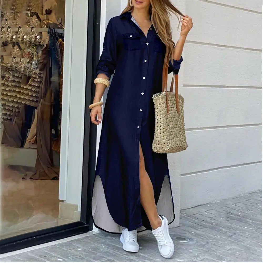 GR | Long casual shirt dress