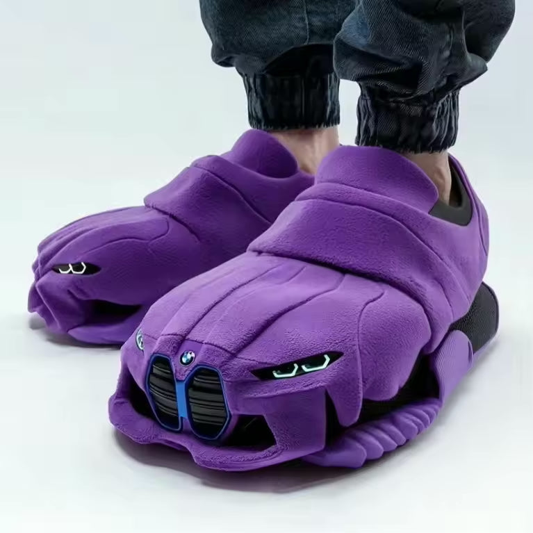 GR | Car-inspired design slippers with non-slip soles for maximum comfort