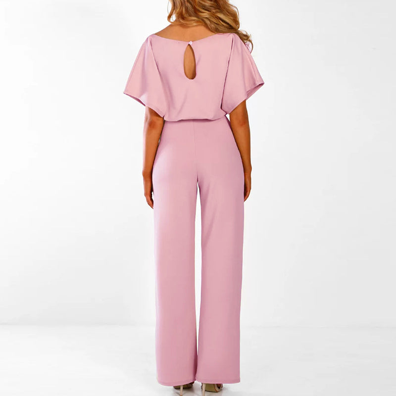 GR | Elegant Waist Belt Women's Jumpsuit