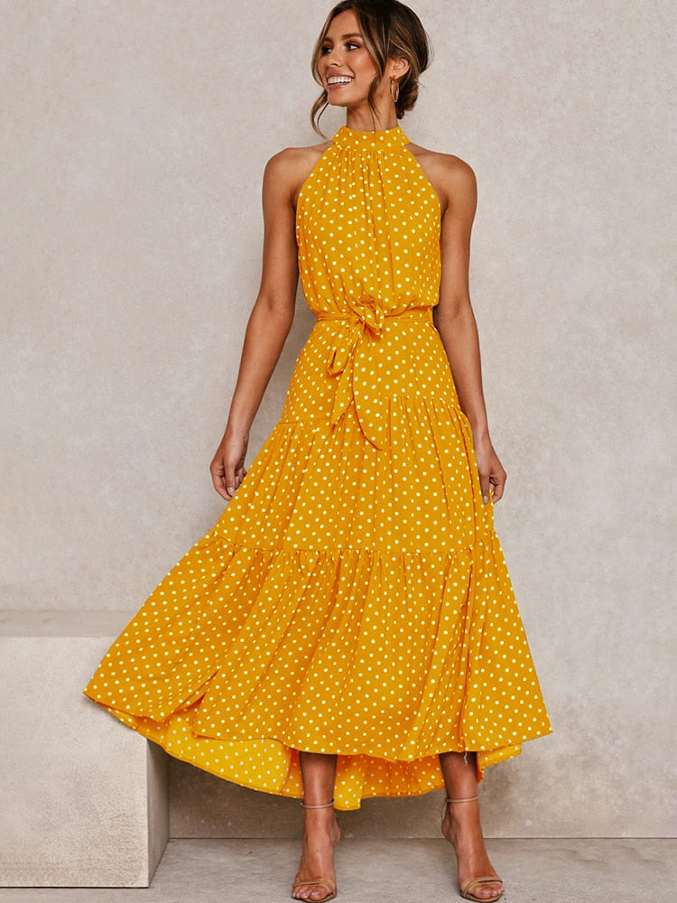 GR | Polka Neckholder Kleid