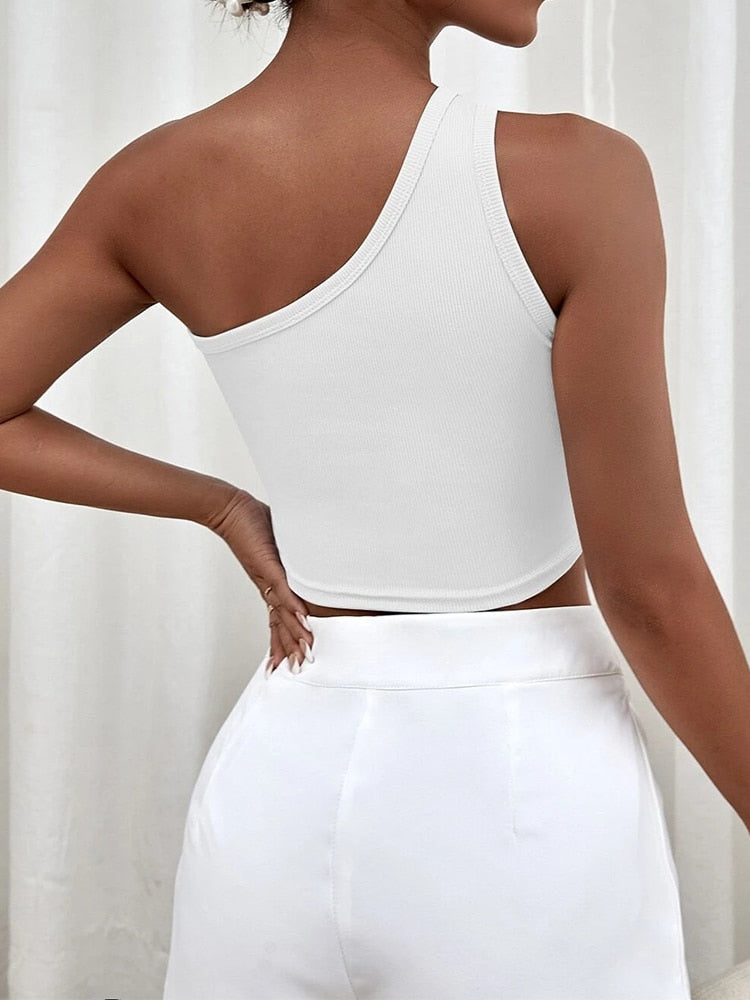 GR - Seamless crop top with cut out