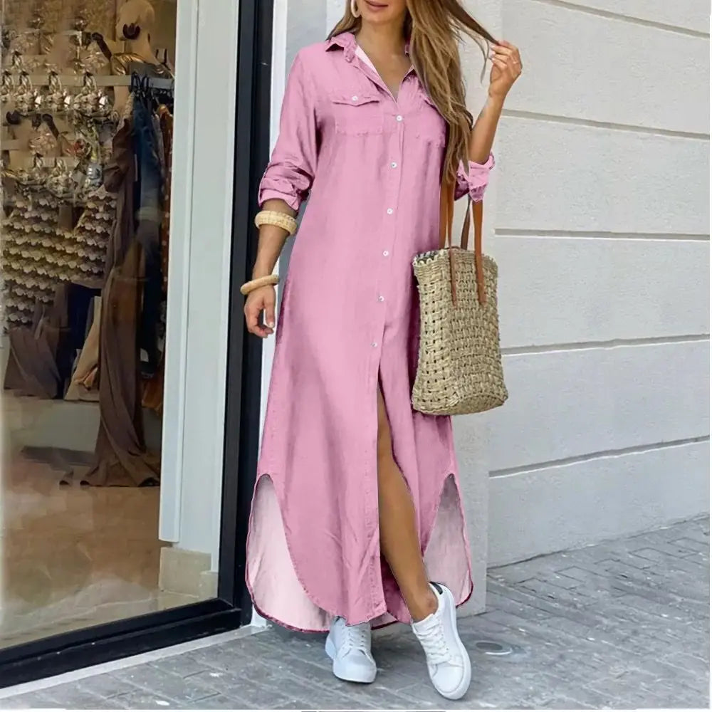 GR | Long casual shirt dress