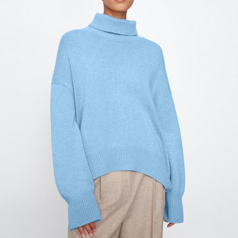 GR | Stylish Autumn Classic Turtleneck Sweaters for Women