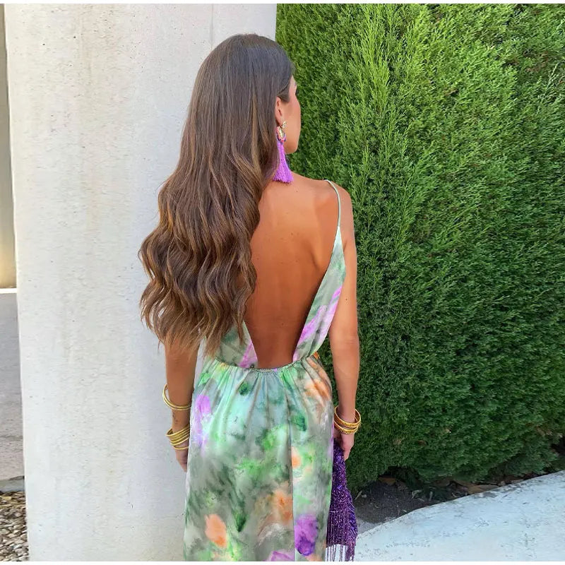 GR | Elegant long corset dress for women with detachable scarf