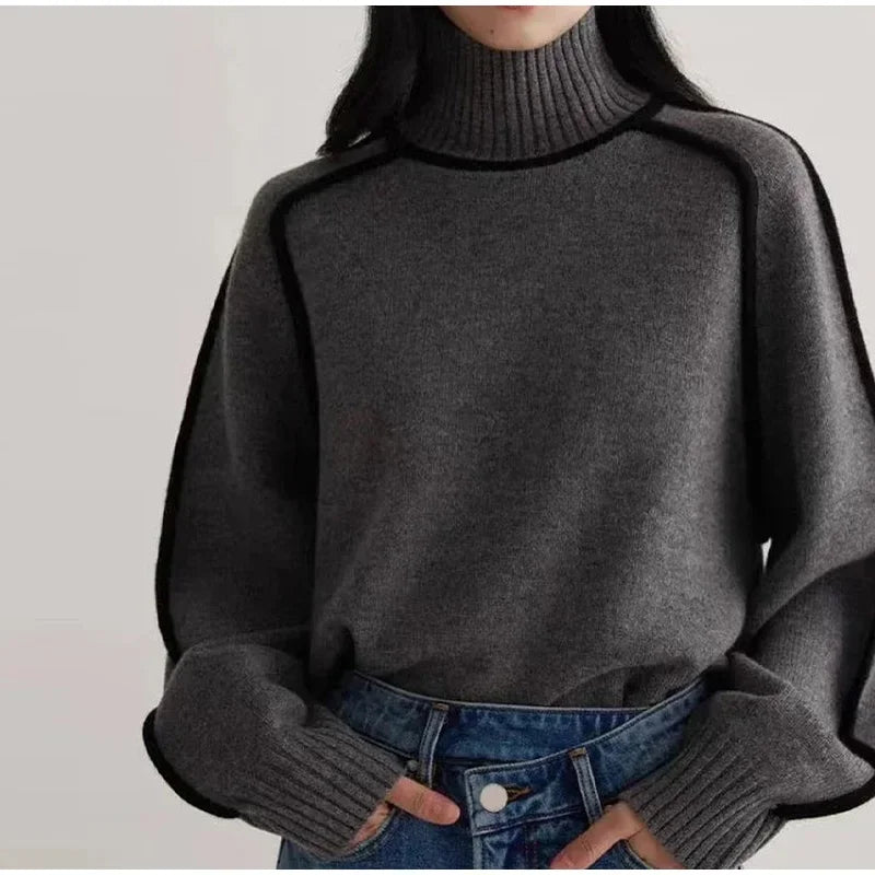 GR | Warme Damen Rollkragenpullover || Winter