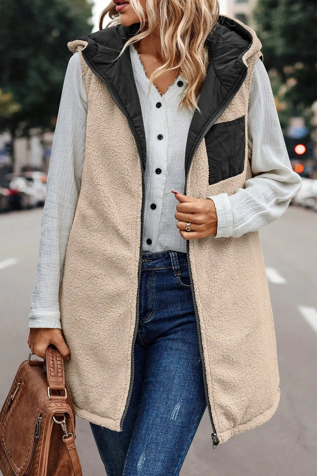 GR | Jamia Reversible Hooded Vest