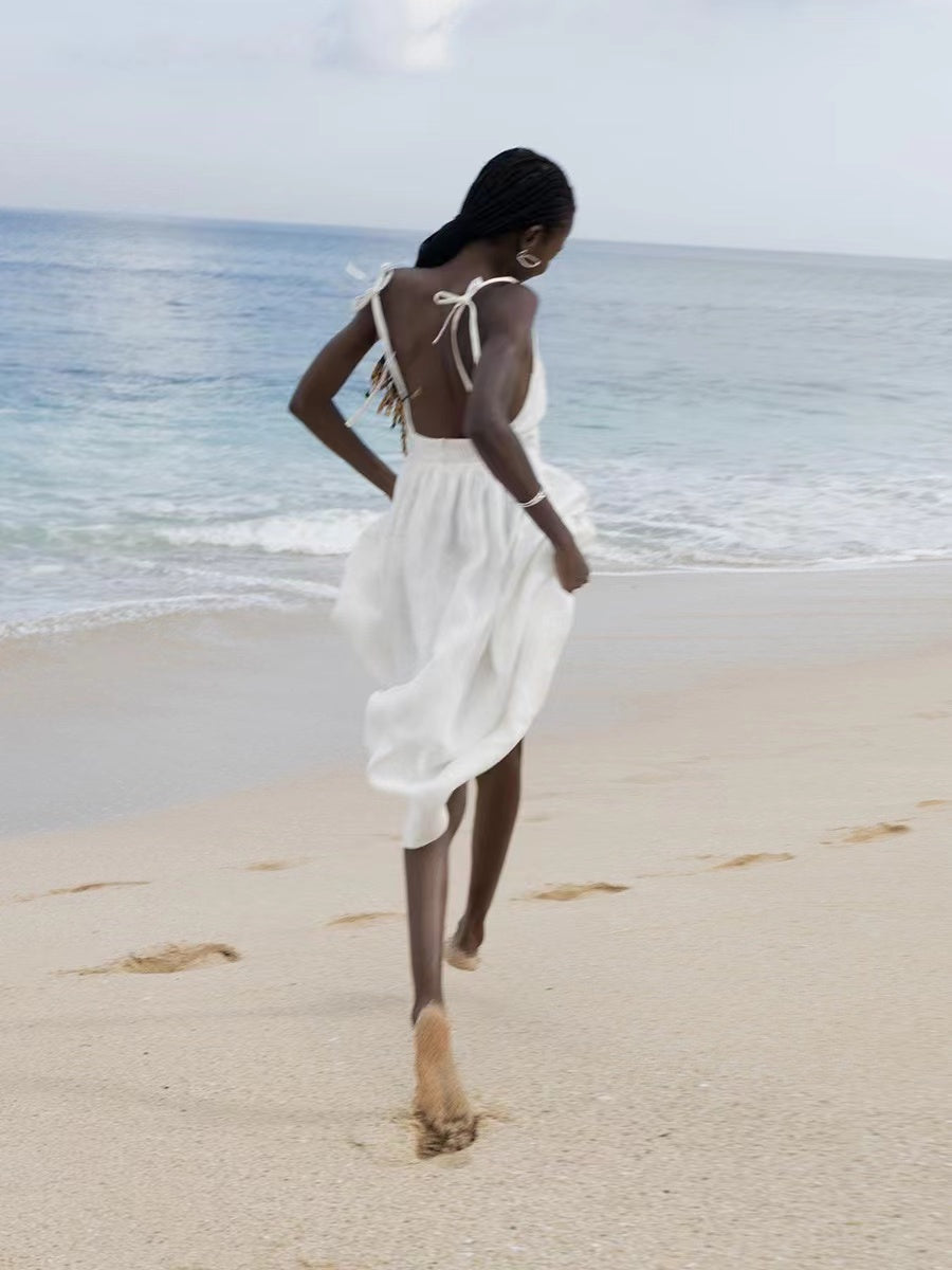 GR | Breathable Linen Summer Dress for Women