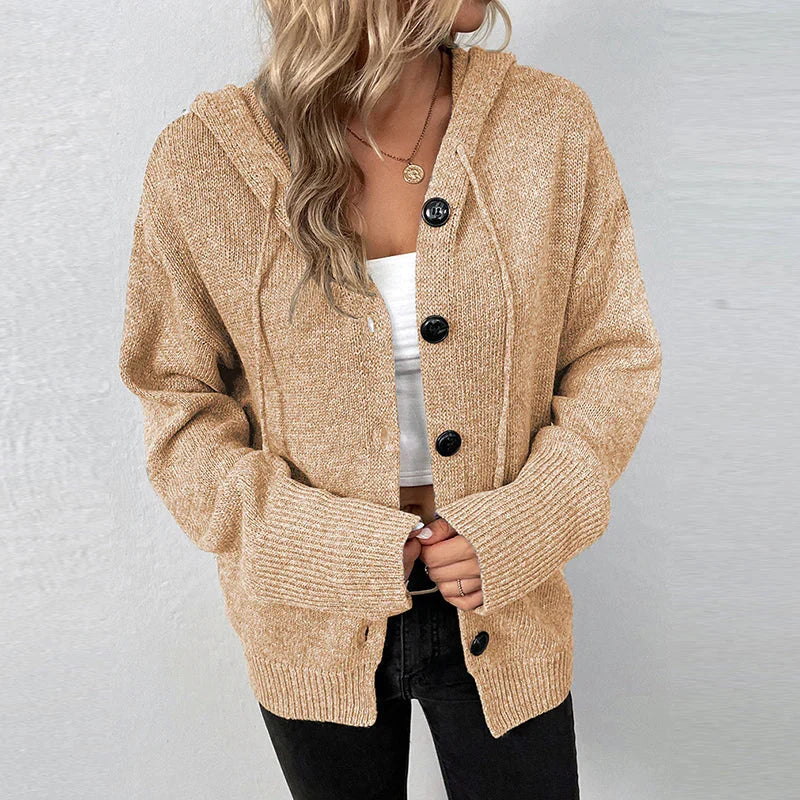 GR | Bequemer Hooded Cardigan