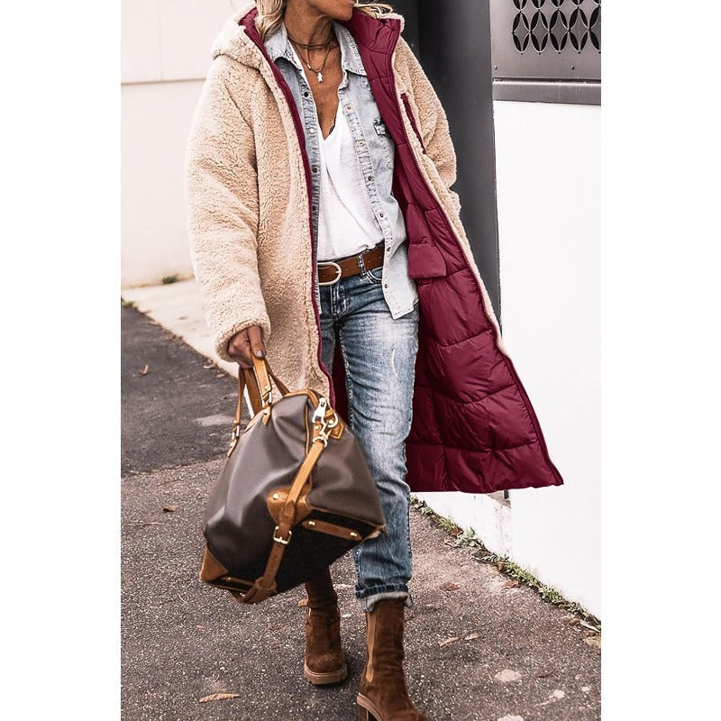 GR | Double-breasted reversible jacket for women