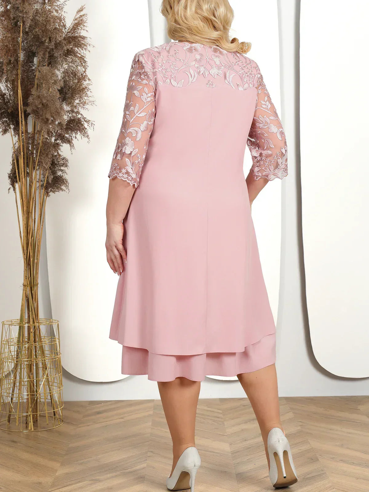 GR | Elegantes Besticktes Abendkleid für Frauen