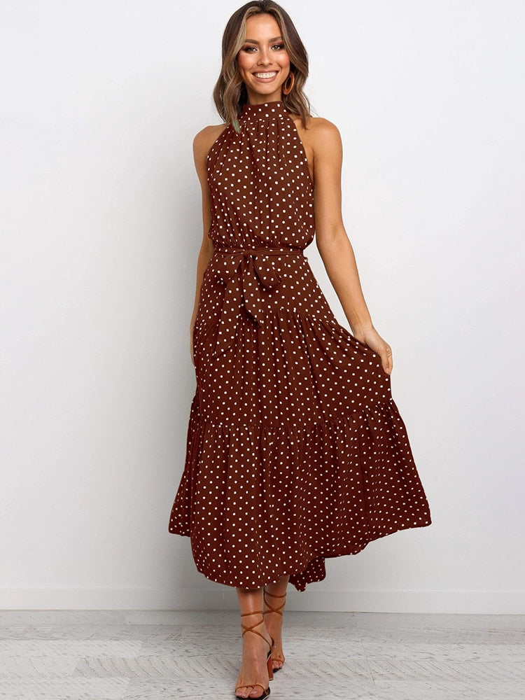 GR | Polka Neckholder Kleid