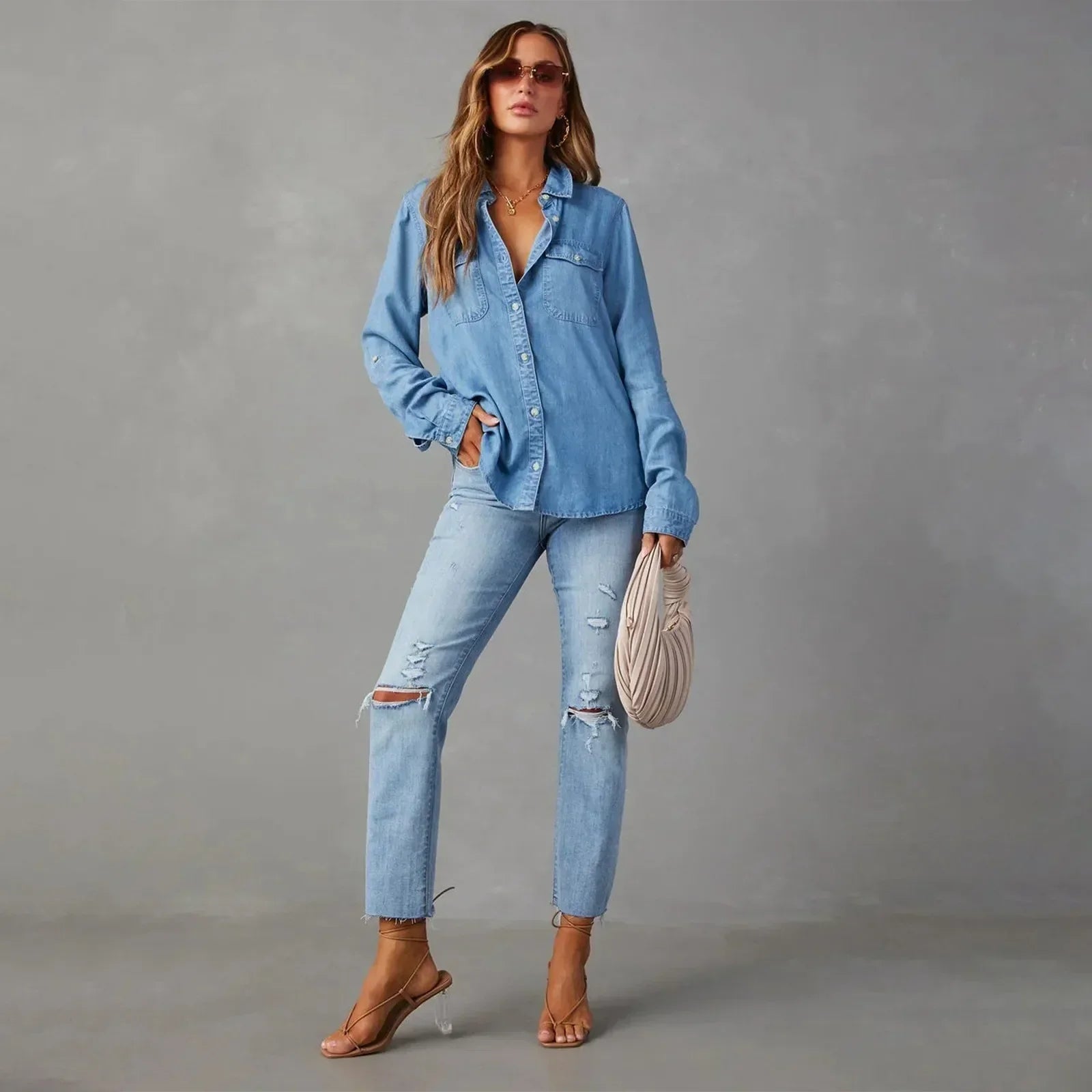 GR | Leichte Denim Hemden