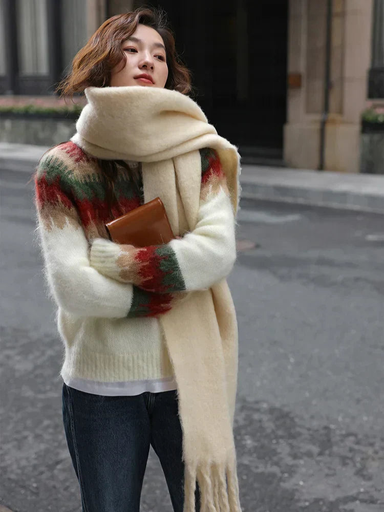 GR - Ugly Christmas Sweater - Chunky knit sweater with retro pattern