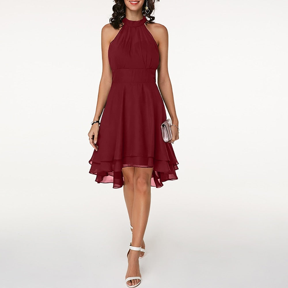 GR | Stilvolles Kleid Mit Charmanten Rüschen