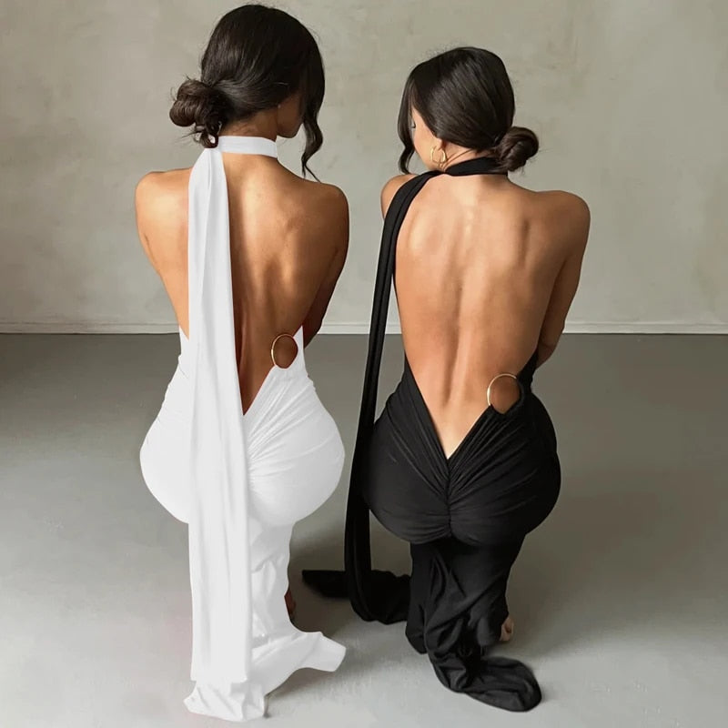 GR | Elegante Bodycon-Kleid mit Einem Schulter Rückehoch