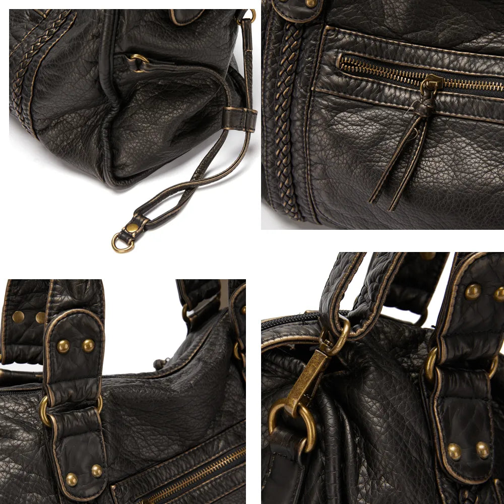 Obsidian - Luxury Black Leather Handbag