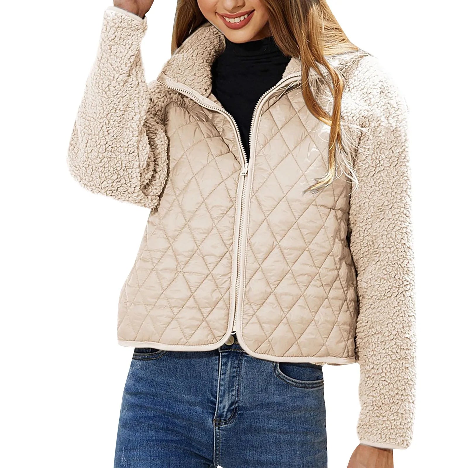 GR - Women's Bomber Jacket with Zipper