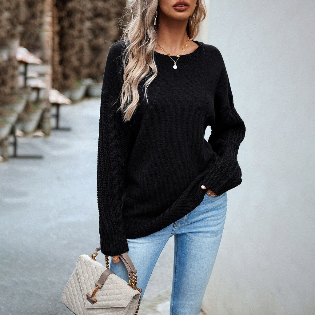 GR - Pullover mit gestrickten Ärmeln