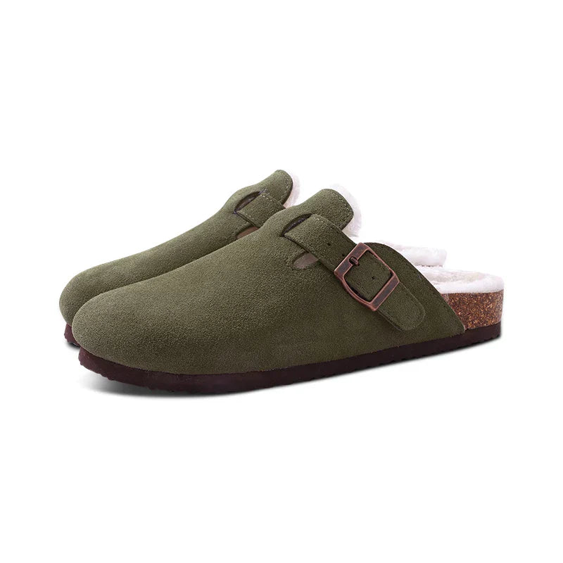 GR | Women's mules – non-slip warm winter slippers