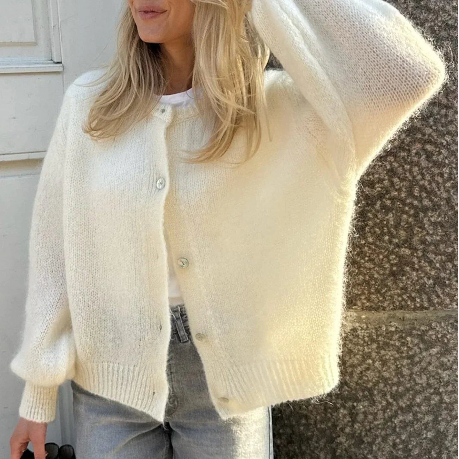 GR | Long-sleeved knit cardigan
