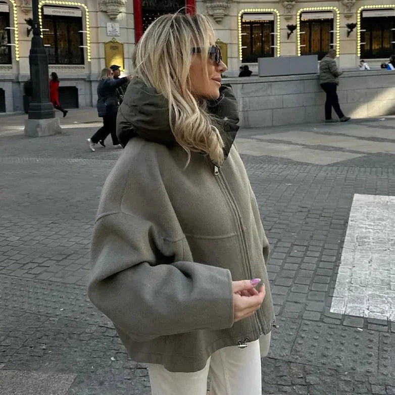 lockere Frauen Kapuzenjacke