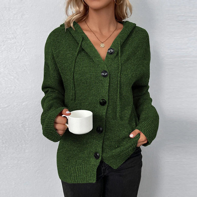 GR | Bequemer Hooded Cardigan