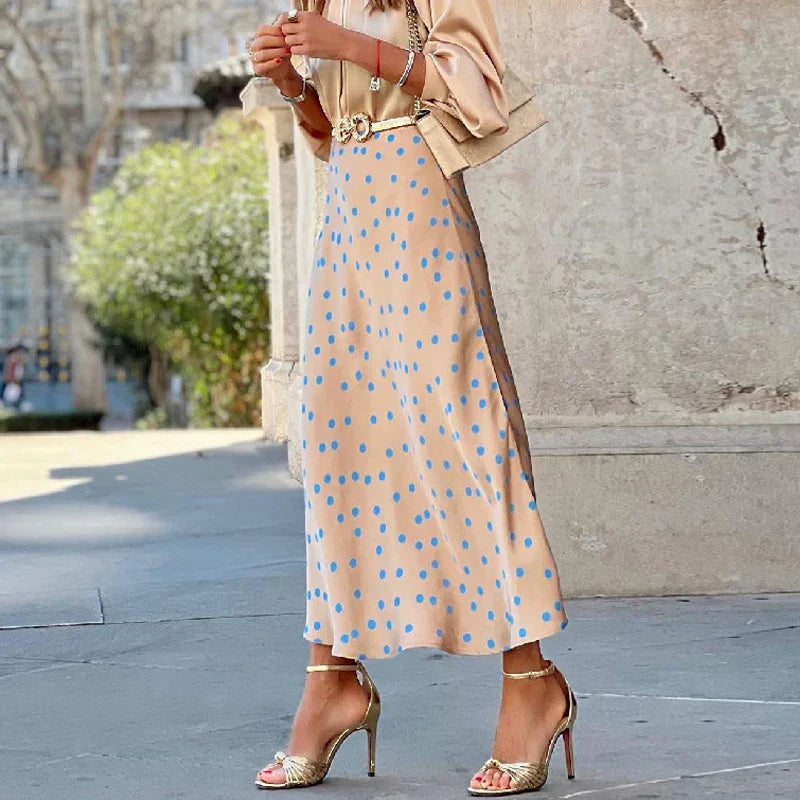 GR | Boho satin skirt