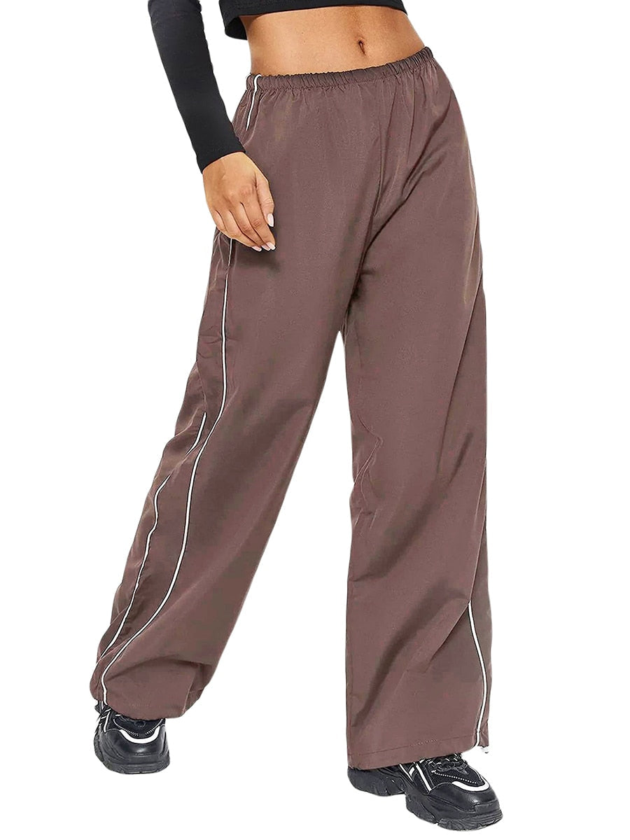GR Generous Cargo Pants | Women's Drawstring Elastic Low Waist Parachute Pants