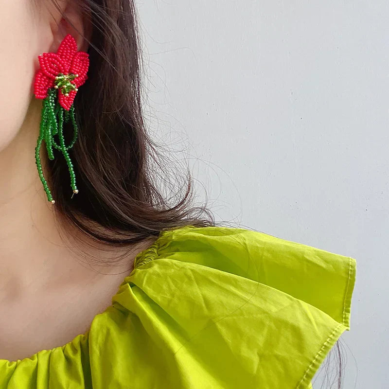 GR | Flower Pearl Earrings