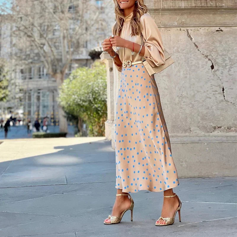 GR | Boho satin skirt