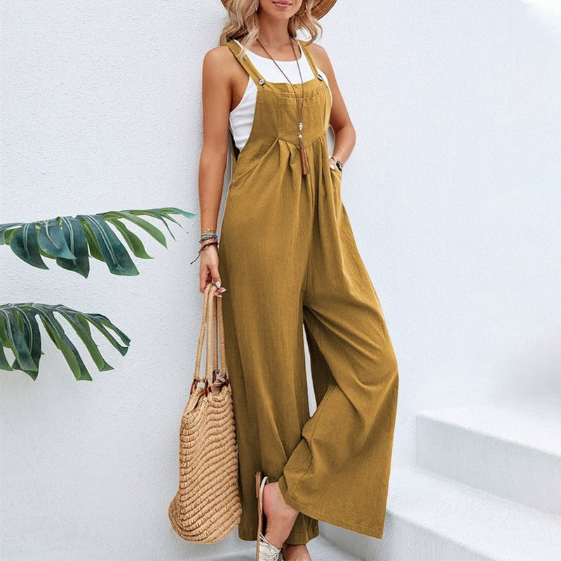 Fatima™ - Comfortable & Vintage Loose Jumpsuit