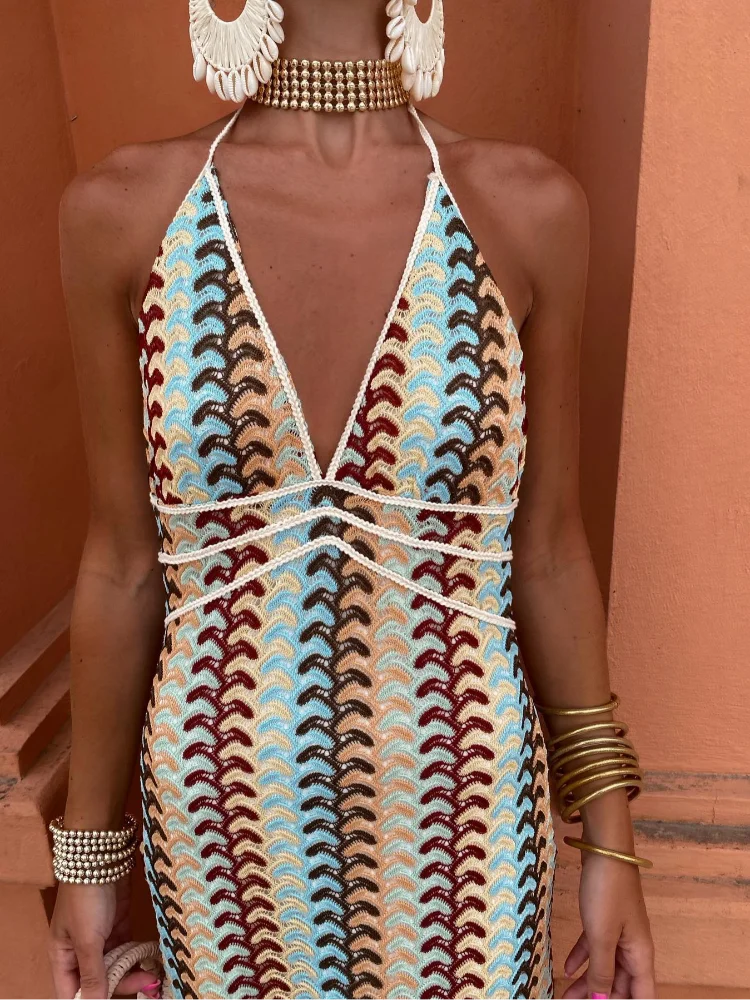 GR | Sleeveless dress with V-neck