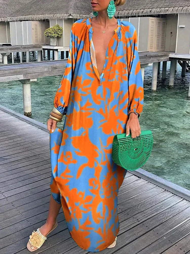 GR | Women's Deep V-Neck Dress